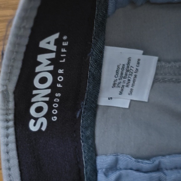 SONOMA BRAND MEN'S LIGHT GRAY FLAT FRONT SHORTS SIZE 36 - Picture 5 of 11